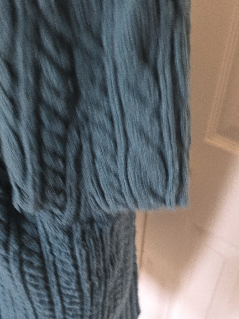 Duluth Trading Co Teal Cable Knit Button-Up Wool/cashmere Cardigan XL - Picture 7 of 9